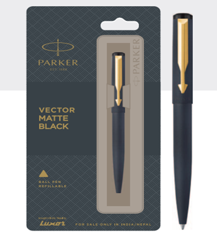 Parker Fountain Pen Vector Matte Black