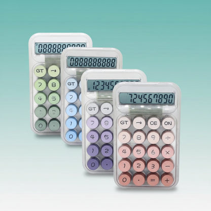 Pastel Electronic Transparent Calculator RZ819 by Gift Hub Mart