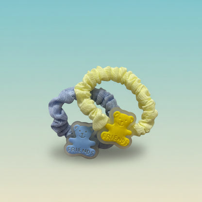 Pastel Organza Schruncies Pack of 2 by Gift Hub Mart