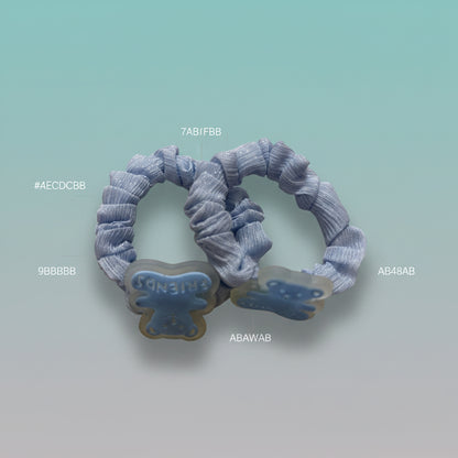 Pastel Organza Schruncies Pack of 2 by Gift Hub Mart