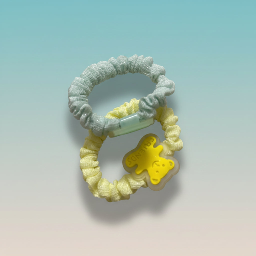 Pastel Organza Schruncies Pack of 2 by Gift Hub Mart