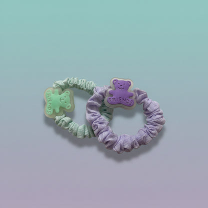 Pastel Organza Schruncies Pack of 2 by Gift Hub Mart