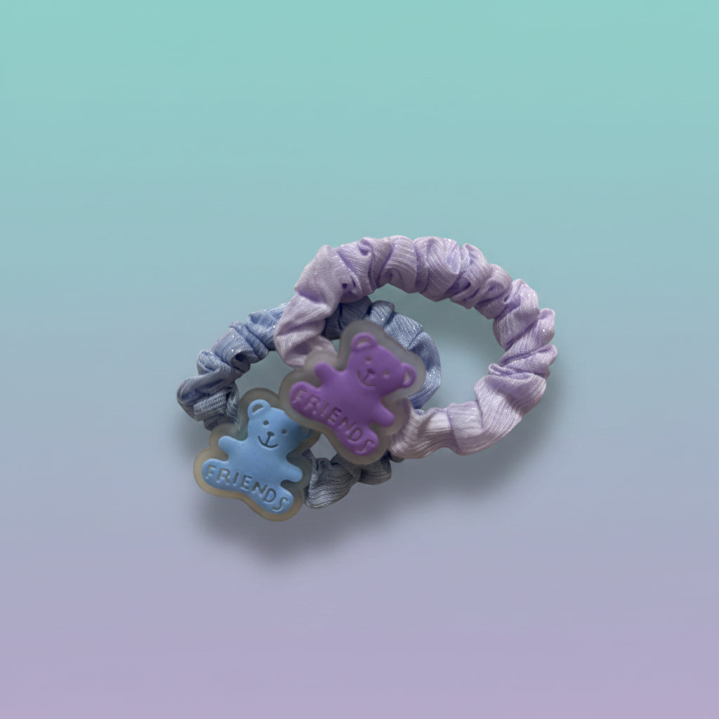 Pastel Organza Schruncies Pack of 2 by Gift Hub Mart