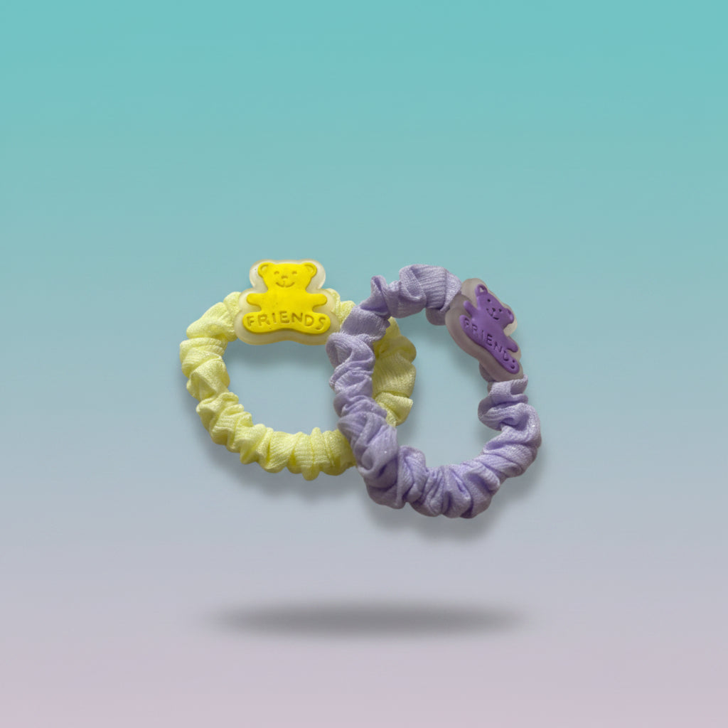 Pastel Organza Schruncies Pack of 2 by Gift Hub Mart