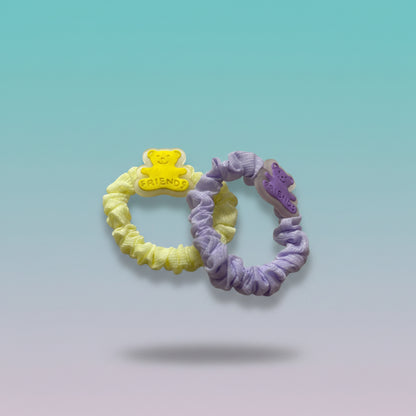 Pastel Organza Schruncies Pack of 2 by Gift Hub Mart