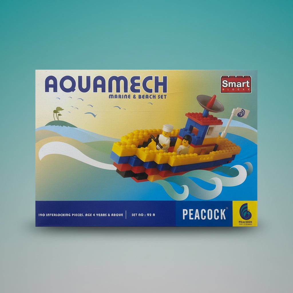 Peacock Aquamech Marine & Beach Lego Set 3+ by Gifthubmart