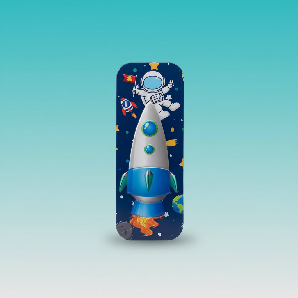 Pencil Box - Metal Rocket by Gift Hub Mart
