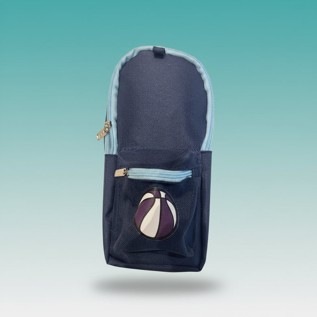 Pencil Pouch Blue- Baseball by Gifthubmart