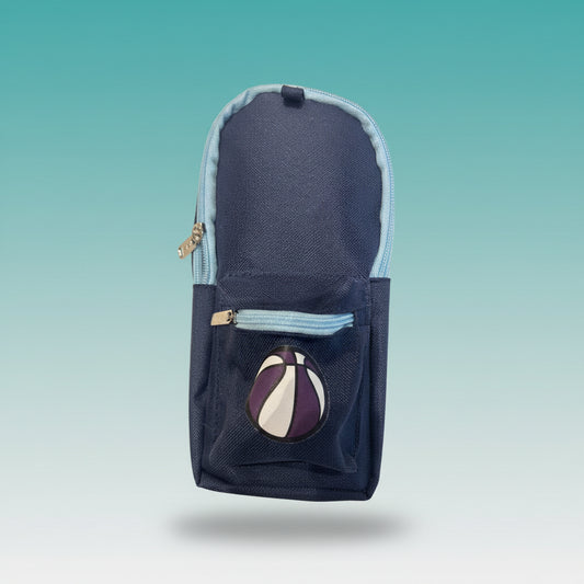Pencil Pouch Blue- Baseball by Gifthubmart
