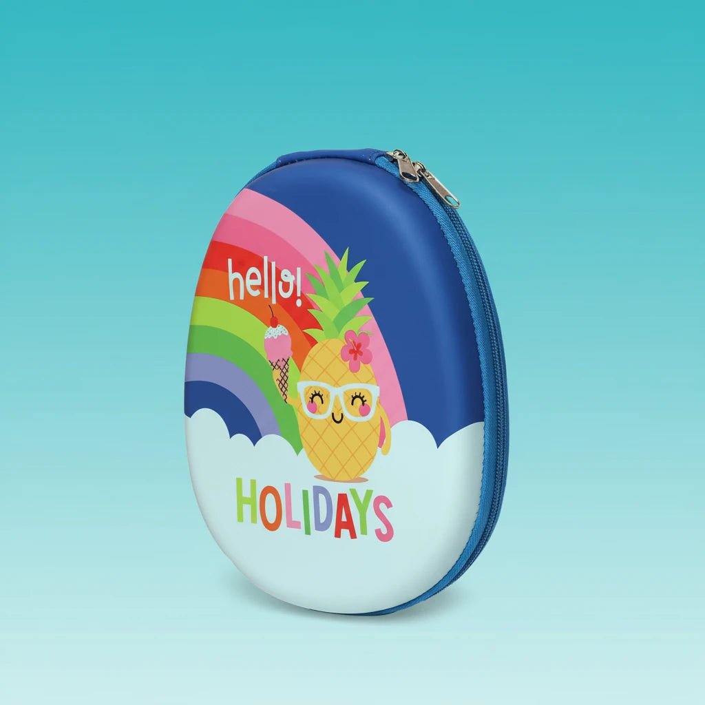 Pencil Pouch Hello Holidays Oval Shape by Gifthubmart