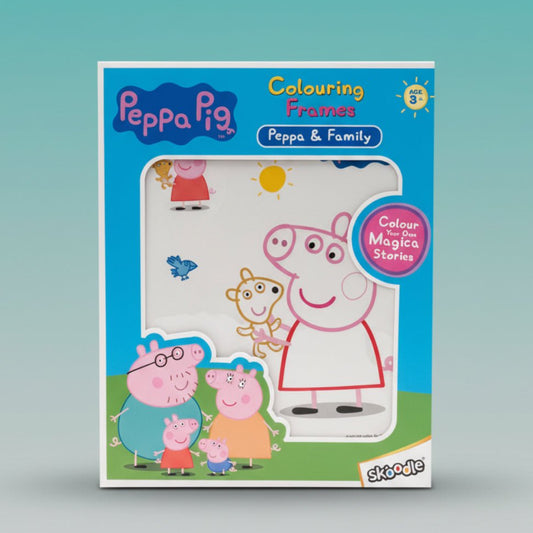 Peppa & Family Colouring Frames by Gifthubmart