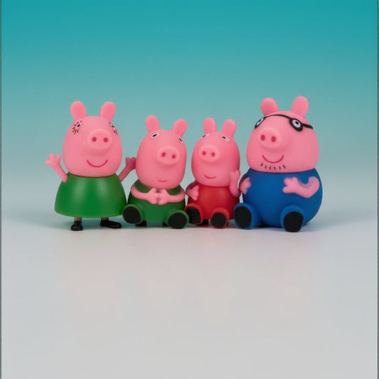 Peppa Pig Chu Chu Toy 4pc Set by Gift Hub Mart