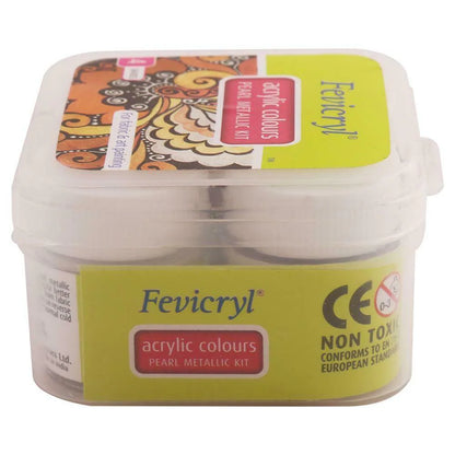 Fevicryl Acrylic Pearl Metallic Colours 4 Shades 40 ml