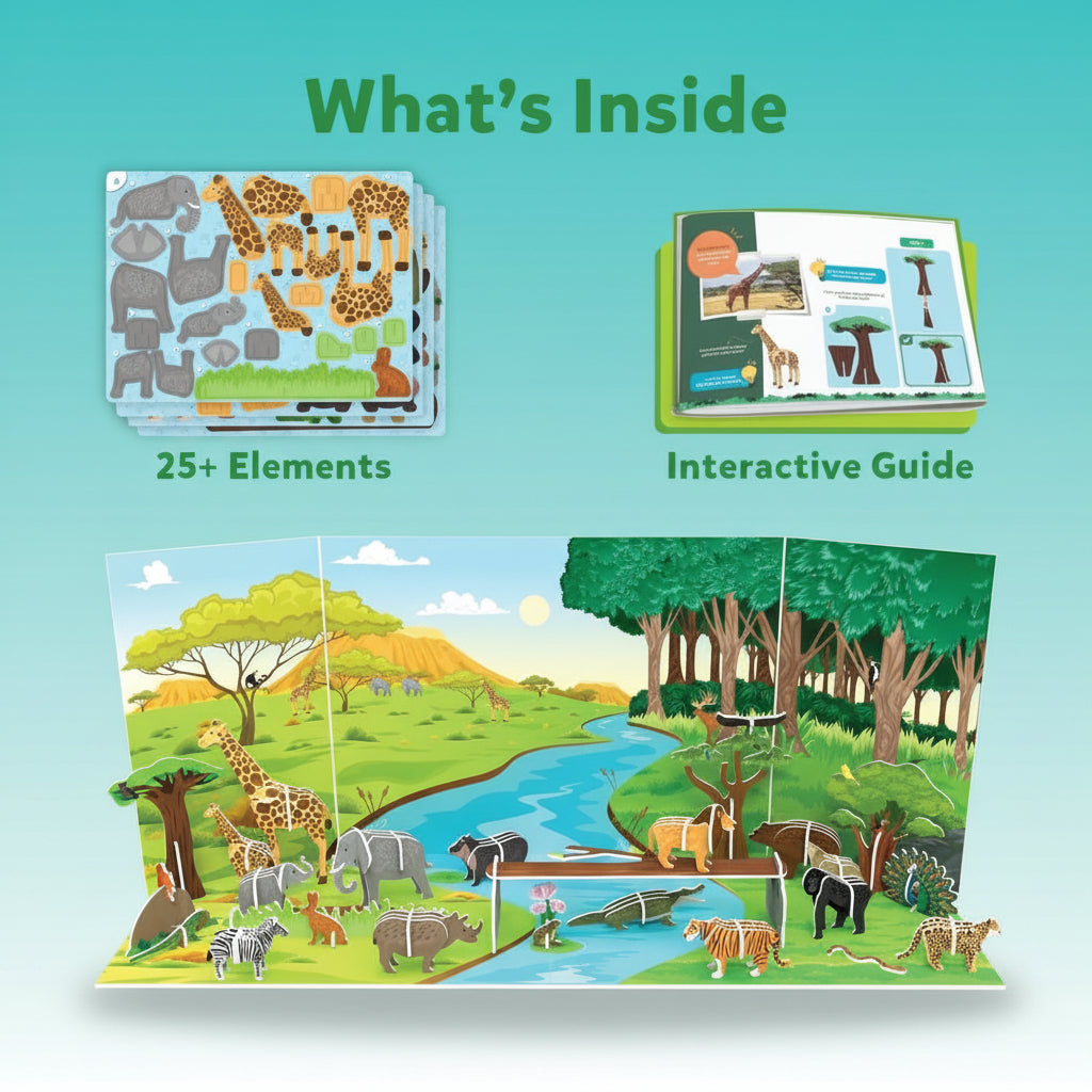 Piece & Play Amazing Animals Skillmatics by Gifthubmart