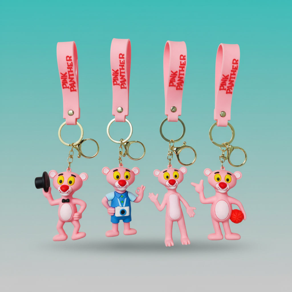 Pink Panther Keychain by Gifthubmart