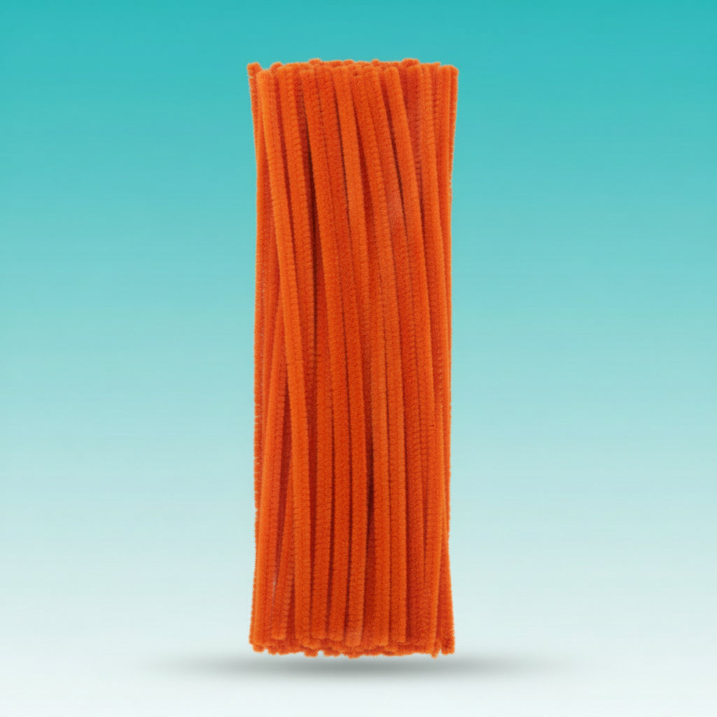 Pipe Cleaner Deep Orange by Gift Hub Mart
