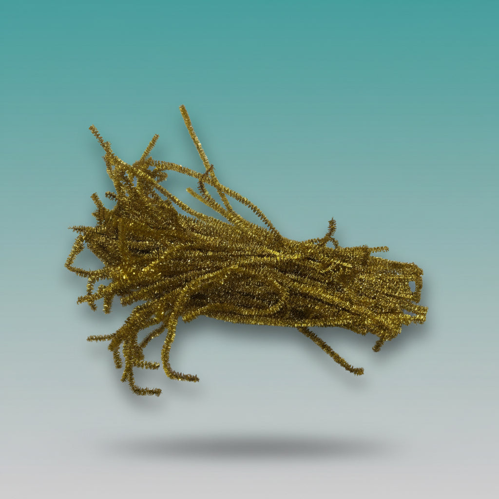 Pipe Cleaner Glitter Golden by Gift Hub Mart