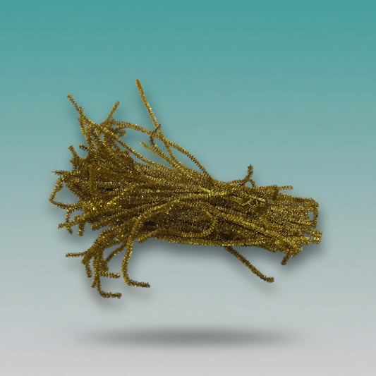 Pipe Cleaner Glitter Golden by Gift Hub Mart