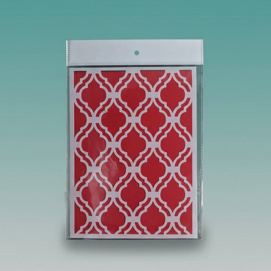 Plastic Stencil A4 Wall Decor Design by Gifthubmart