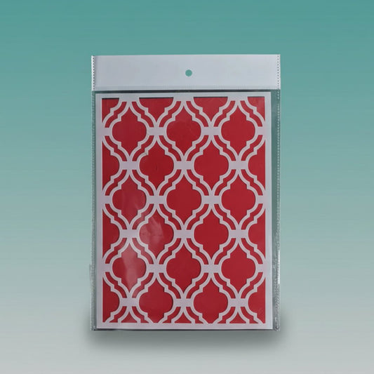 Plastic Stencil A4 Wall Decor Design by Gifthubmart