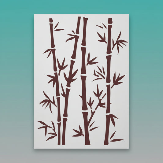 Plastic Stencil- Bamboo Trees by Gift Hub Mart