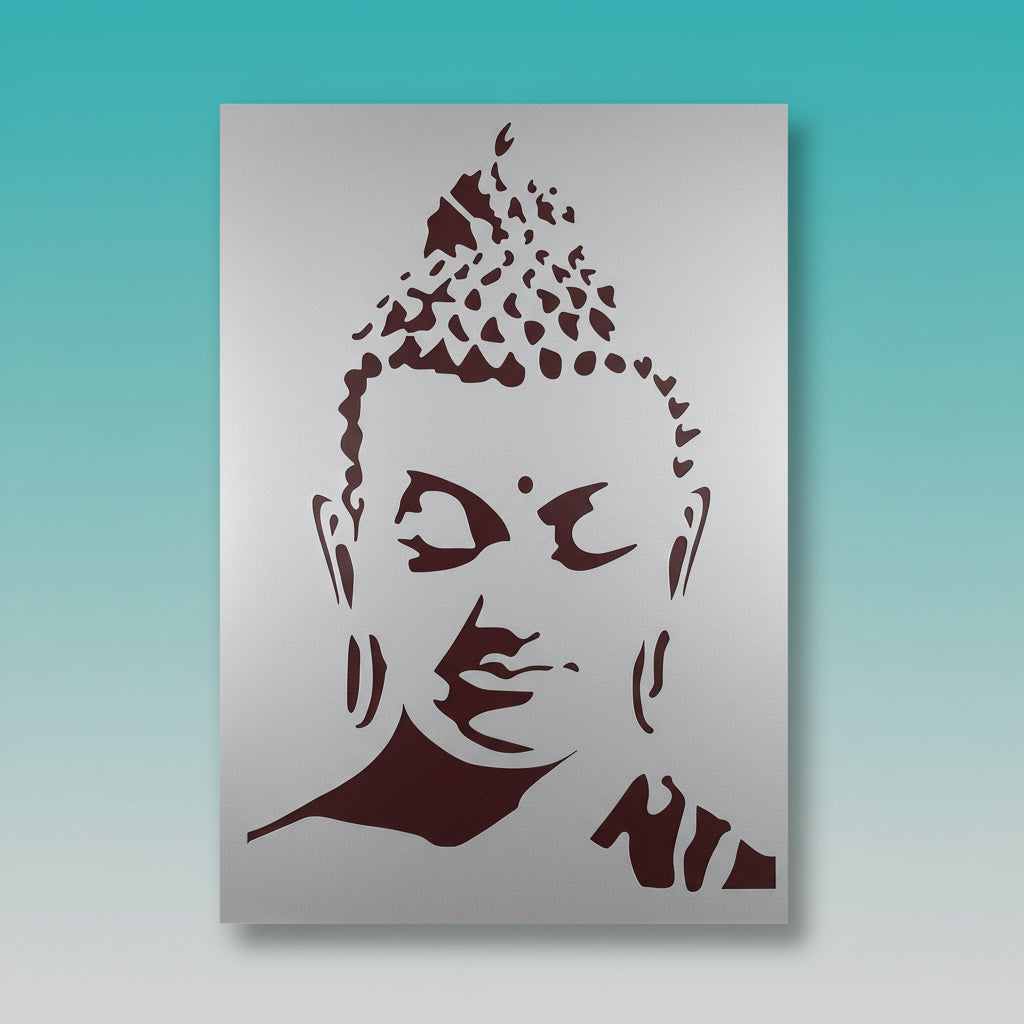 Plastic Stencil- Gautam Buddha by Gift Hub Mart