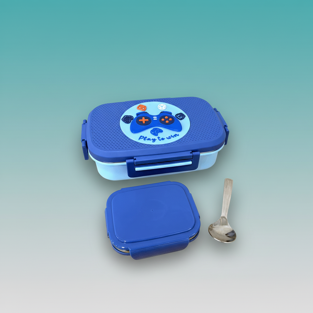 Play To Win Lunch Box (Steel Insulated) 650 ml by Gift Hub Mart