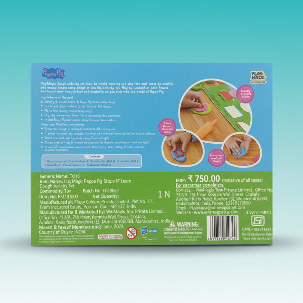 Playmagic Dough Activity Set Peppa Pig 3+ by Gifthubmart