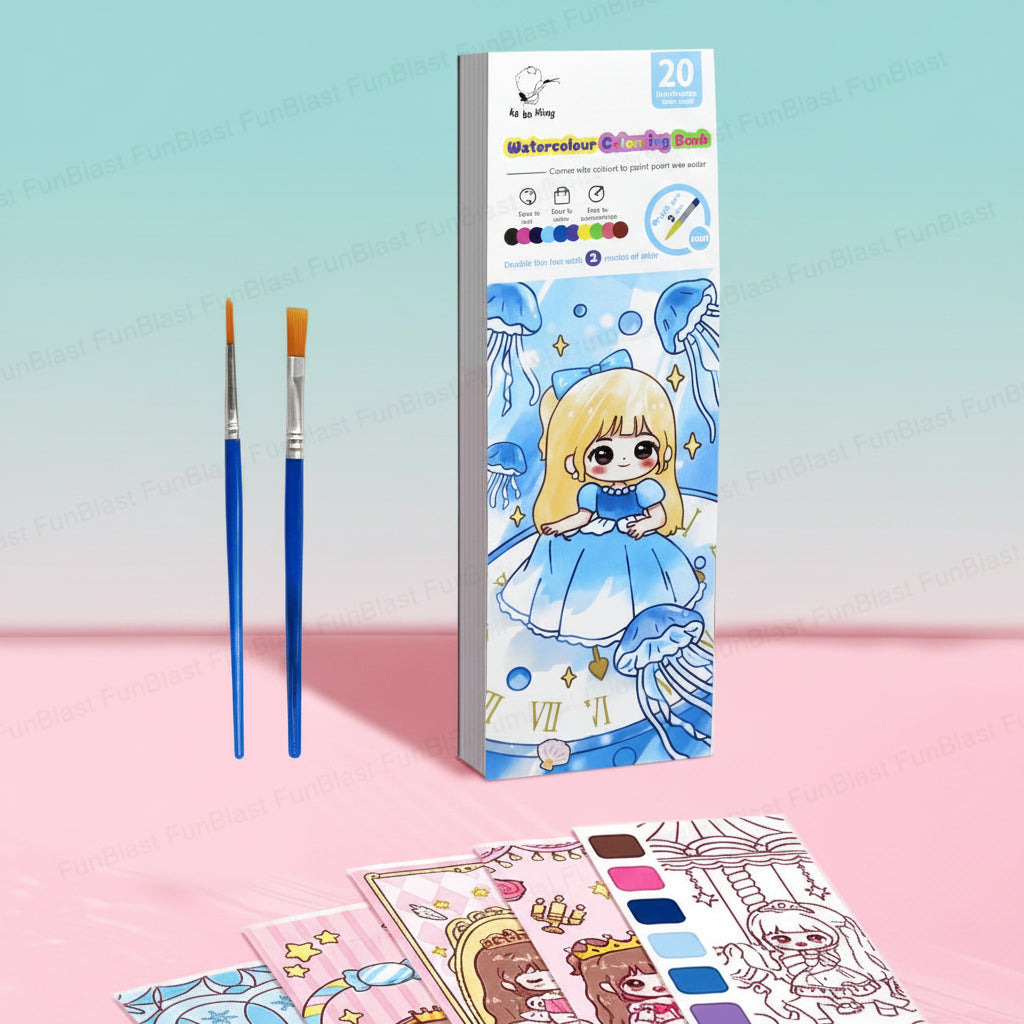 Pocket Water Colouring Book Snow White by Gifthubmart