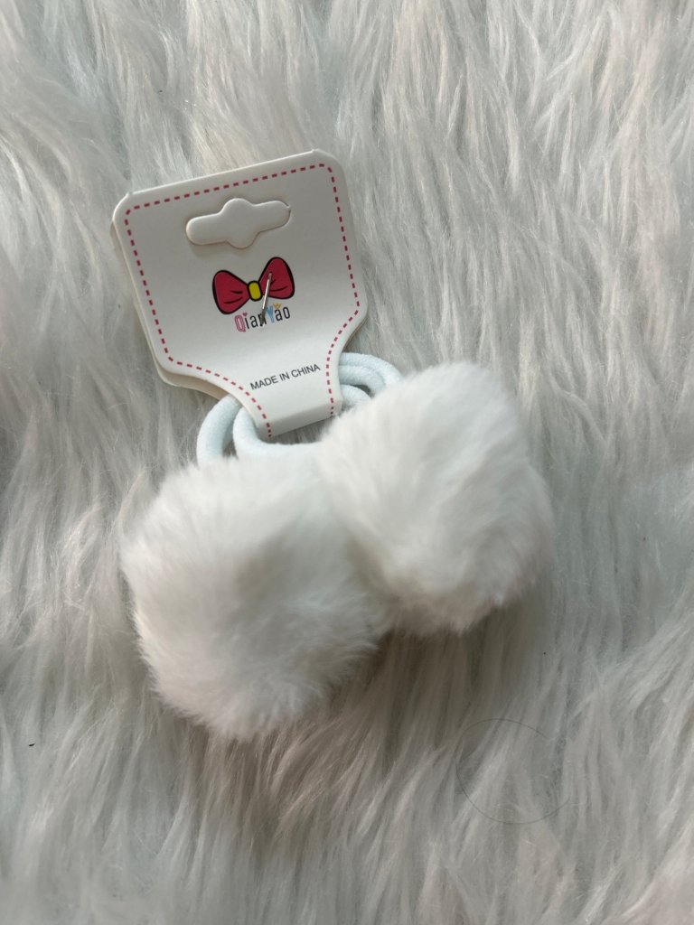 Pompom Rubber Band Set Of 2 by Gift Hub Mart