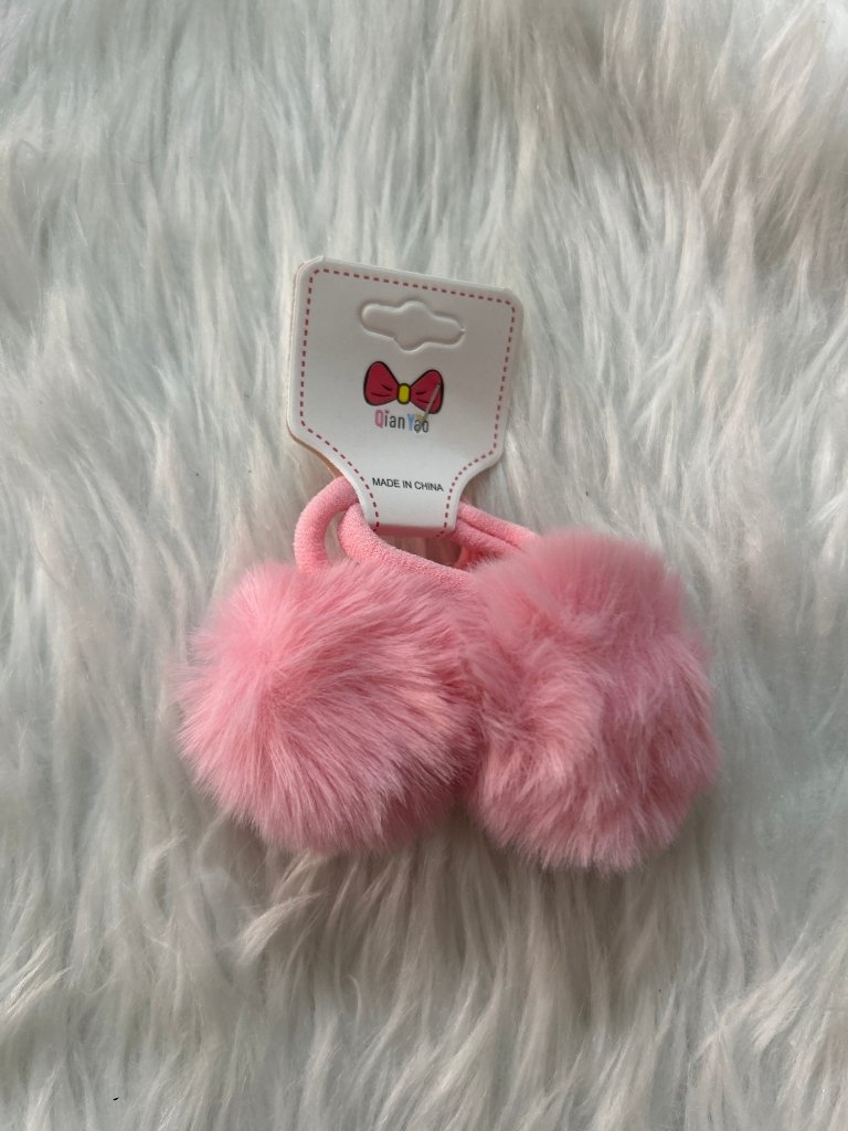 Pompom Rubber Band Set Of 2 by Gift Hub Mart