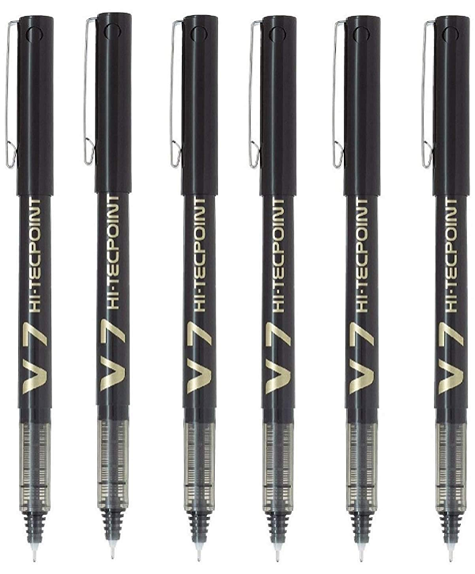 Pilot Hi-Techpoint V7 Pen with Cartridge (Black)