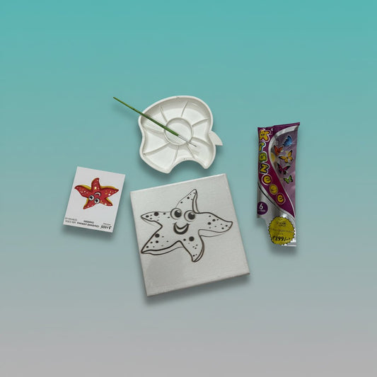 Premarked Canvas Starfish 6x6 by Gifthubmart