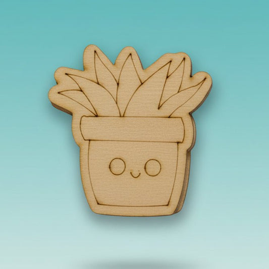 Premarked MDF Painting- Flower Pot by Gift Hub Mart