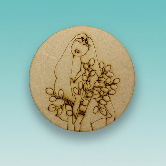 Premarked Mini MDF Painting - Bride by Gift Hub Mart