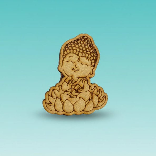 Premarked Mini MDF Painting - Enlightened Buddha by Gift Hub Mart