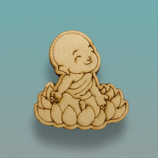 Premarked Mini MDF Painting - Meditating Buddha by Gift Hub Mart