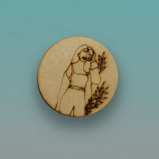 Premarked Mini MDF Painting - Selfie Girl by Gift Hub Mart