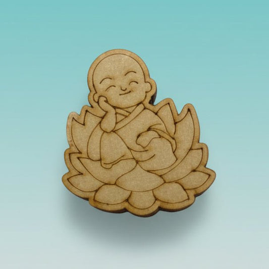 Premarked Mini MDF Painting - Sleeping Buddha by Gift Hub Mart