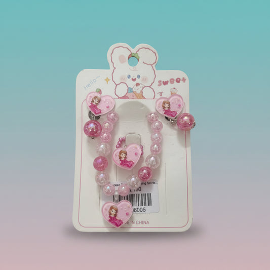 Princess Bracelet & Earring Set for Girls by Gifthubmart