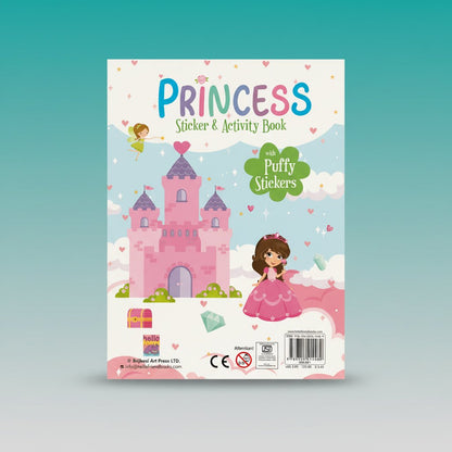 Princess Sticker & Activity Book With Puffy Sticker by Gift Hub Mart