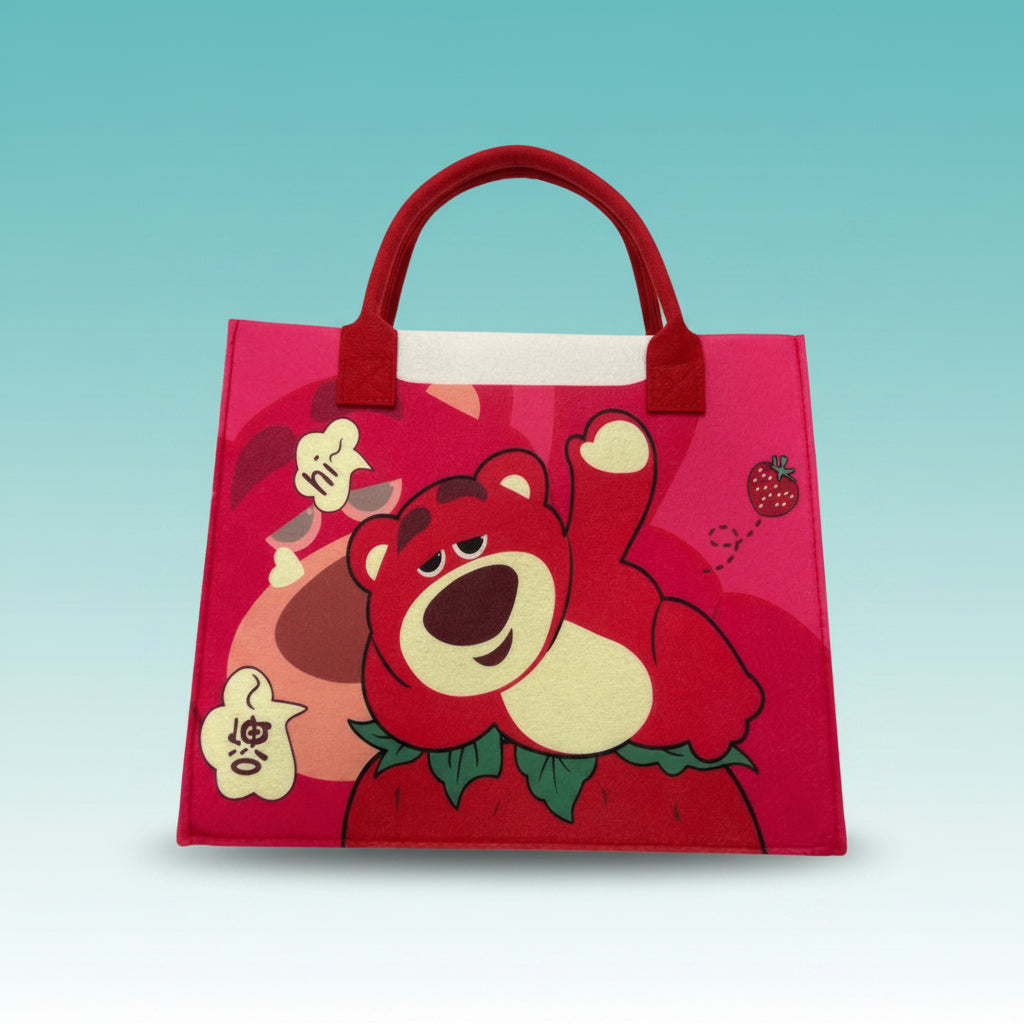 Printed Felt Bag Big by Gift Hub Mart