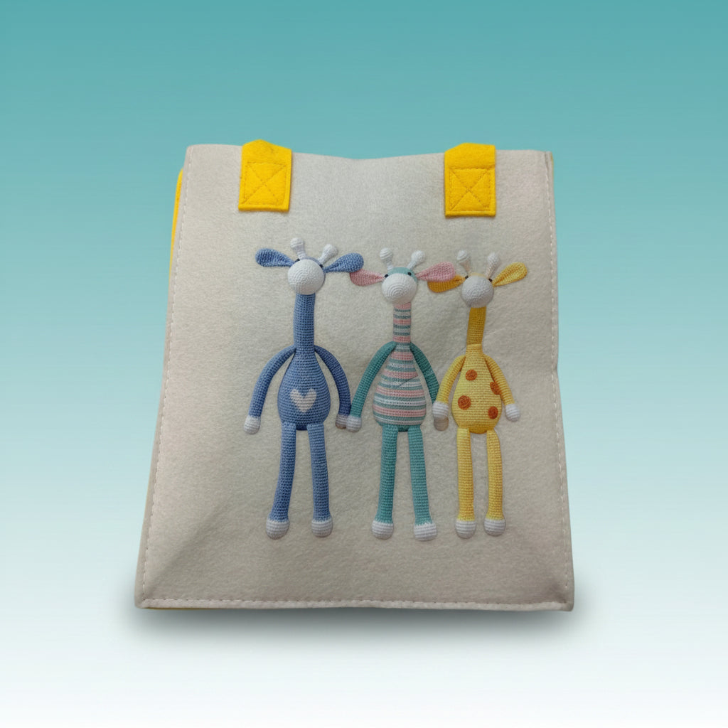 Printed Felt Bag Medium by Gift Hub Mart