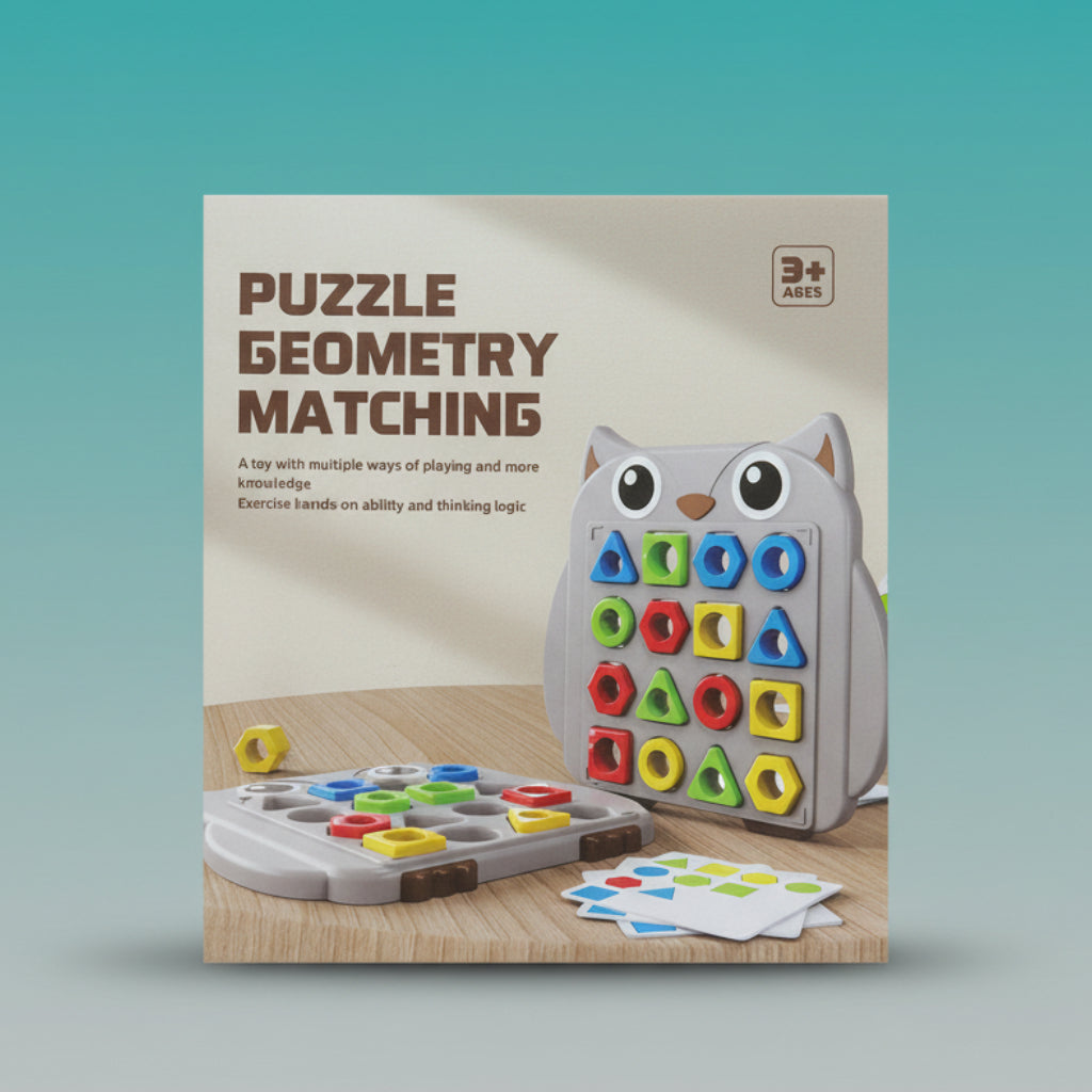 Puzzle Geometry Matching Game 3+ by Gift Hub Mart