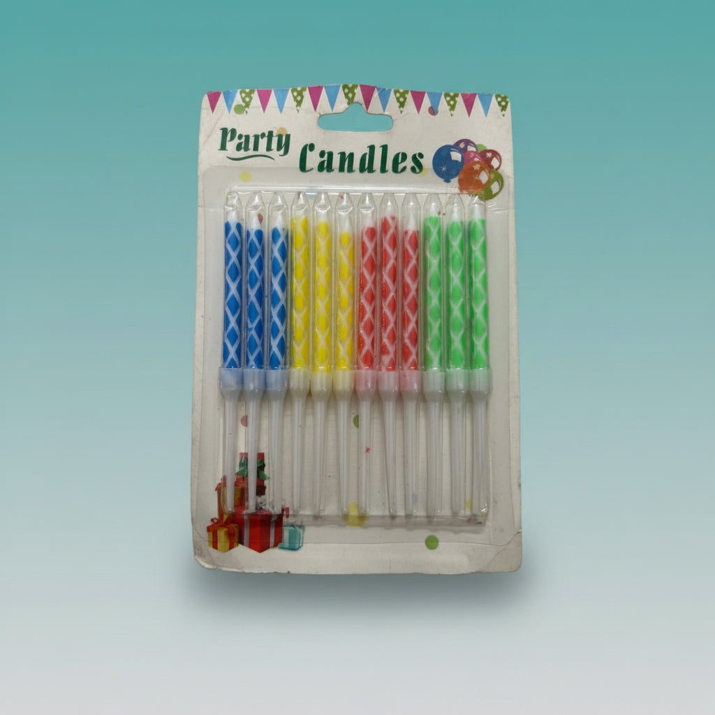 Rainbow Candle (Set of 12) by Gifthubmart