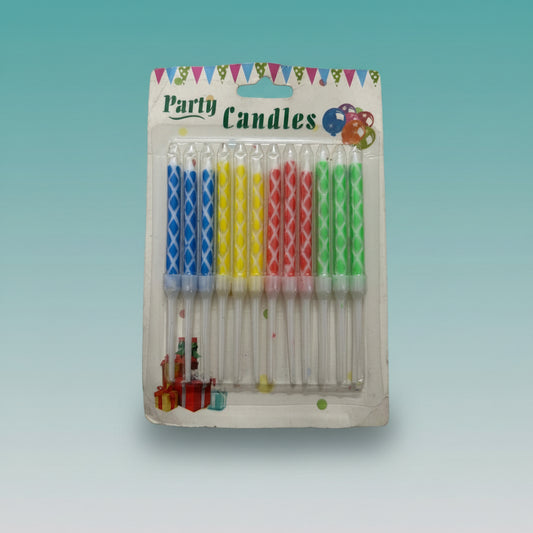 Rainbow Candle (Set of 12) by Gifthubmart