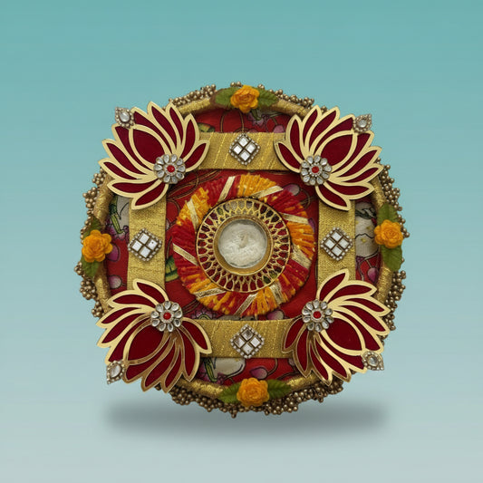 Rangoli Tea Light Set Of 3 by Gift Hub Mart