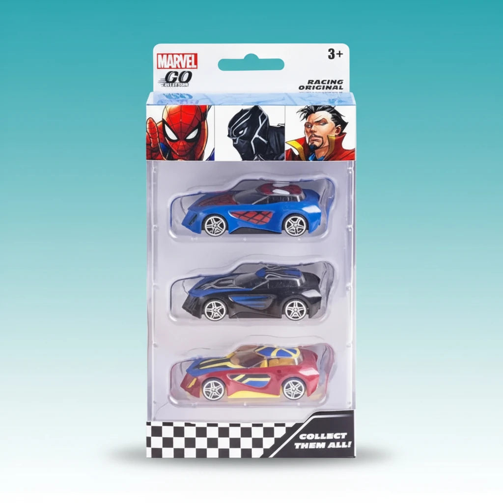Rapid Racer Cars 3- Marvel Go Collection 3+ by Gift Hub Mart
