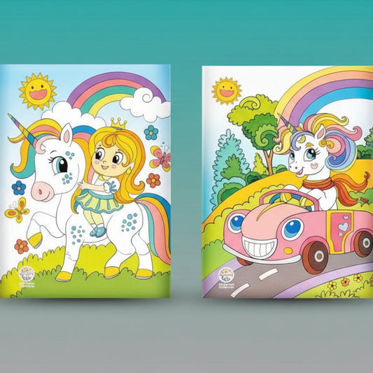 Ratna 2 in 1 UNICORN CANVAS ART 5+ by Gifthubmart