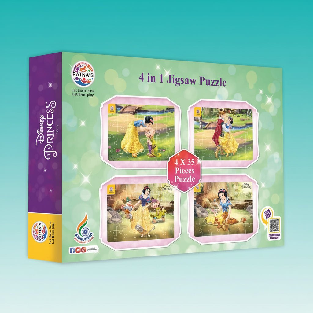 Ratna 4 in 1 Snow White Puzzle by Gifthubmart